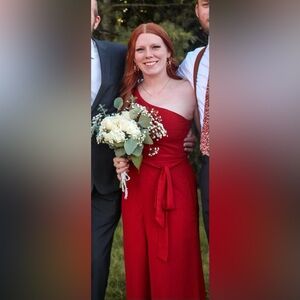 Rust Colored Bridesmaid Jumpsuit Size 8